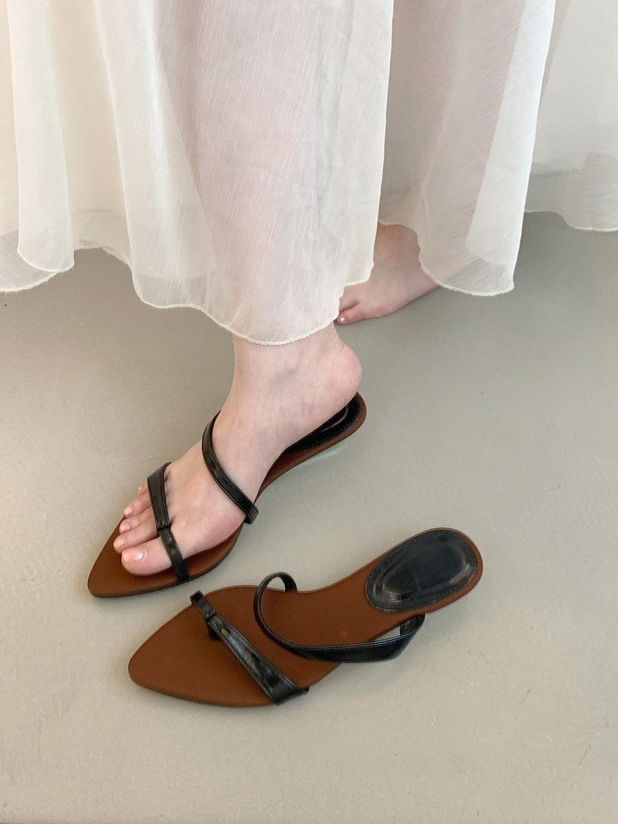 

Wedge heel silver thin strap sandals fairy shoes with skirt temperament small sandals 35 чёрный