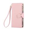 SlimPU Leather Card Slot Phone Case IPhone 16 Pro With Wrist Strap Multi-Function Wallet Cover