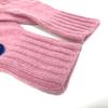 FENDI FXY554 Zucca patch glove logo gloves Wool / Cashmere pink