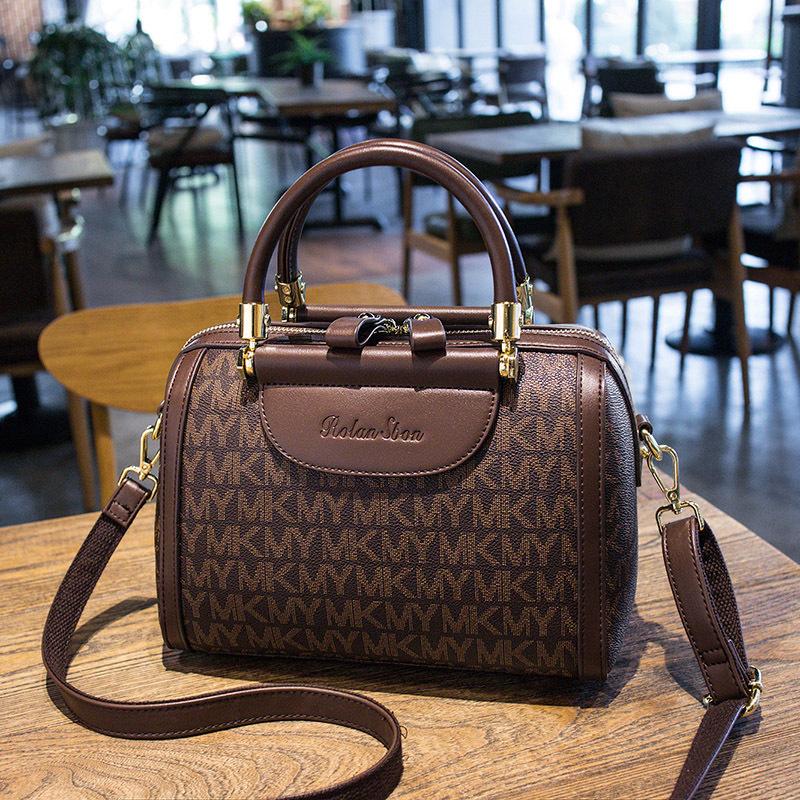 Women's Bag New Versatile Fashion Women's Shoulder Casual Large-capacity Pillow Bag Retro Printed Handbag