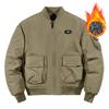 Workwear Jacket Men Pilot Jacket Thick Baseball Two Sides Wear Cotton Vintage Spring Autumn Coat