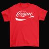 Coca Cola Enjoy Cocaine T-Shirt Funny Adult Humor Brand New CocaCola Logo
