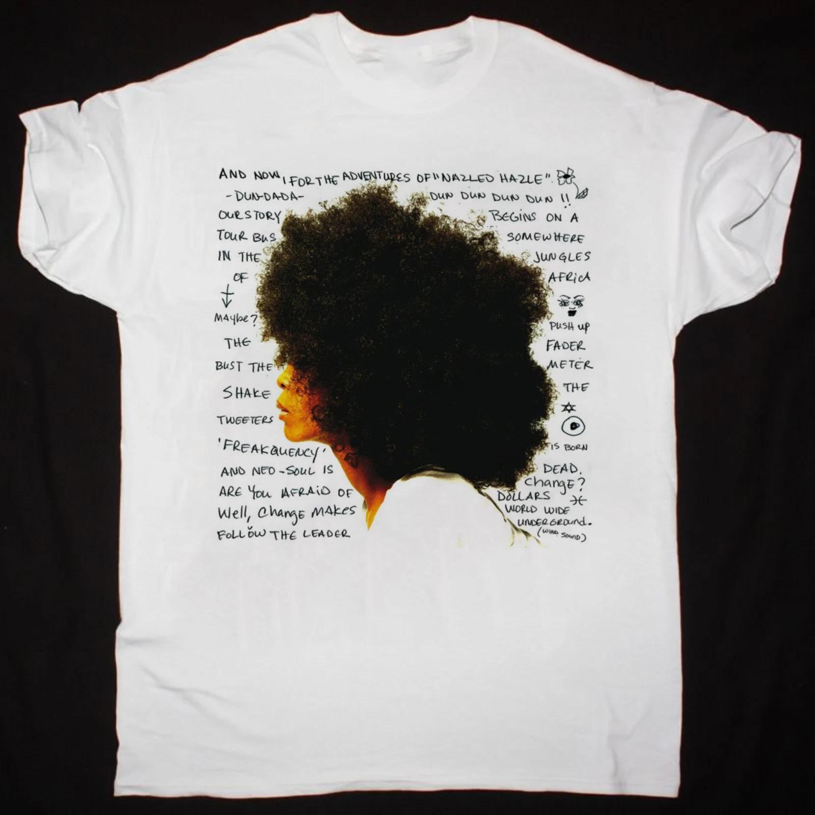 Hot Popular Erykah Badu White T-Shirt Cotton Unisex 3XL