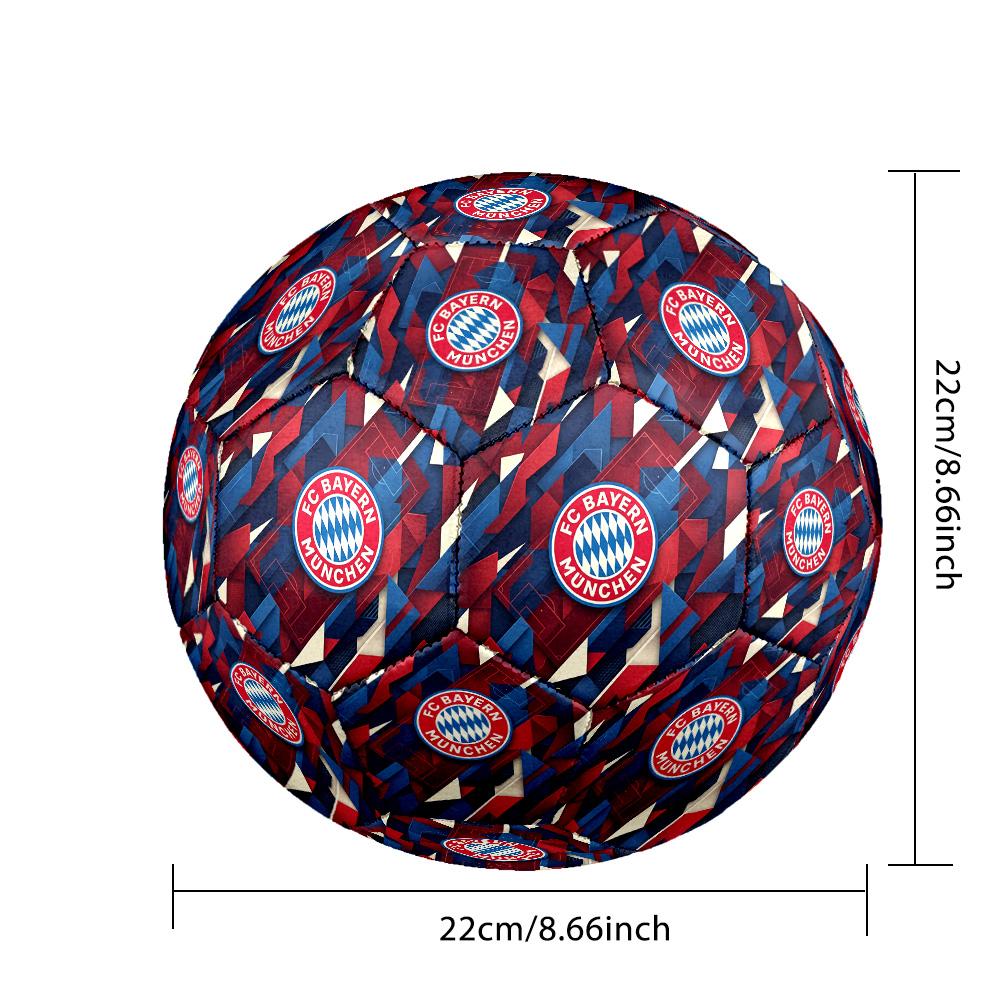 Bayern Munich Theme Soccer Ball Size 5 Soccer Ball Soft Touch Professional Training Football for Outdoor Sports