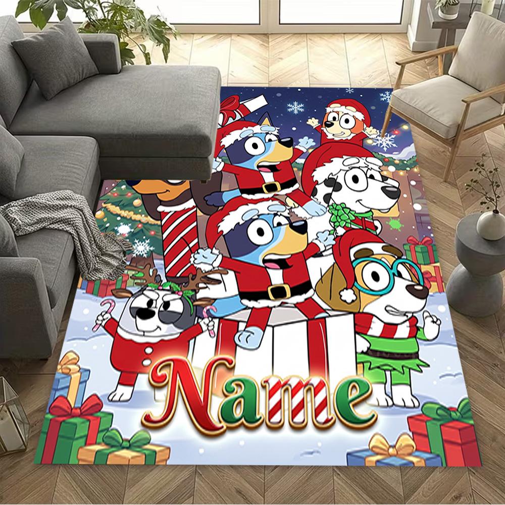 Halloween Costume Parade Customizable Name Floor Rug Office Rug Perfect for Kitchen Entryway Playrooms Study Room Anti-slip Rug Anime Office Decor