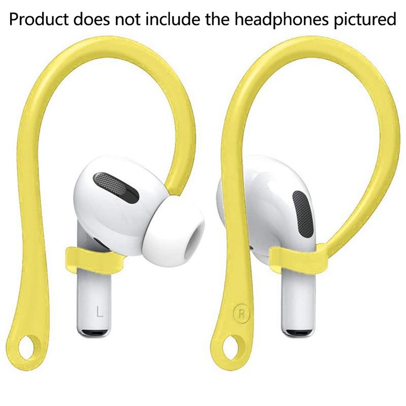 1Pair Anti-Lost Earhook Eartips Secure Fit Silicone Wireless Earphone Protective Accessories Holders For Apple Airpods 1 2 3 Pro