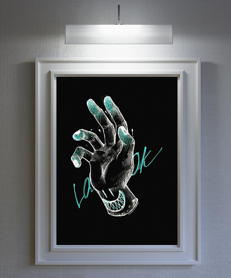 ARTISTWEAR [Atw X Twoface] Hand-Sleeve Tee
