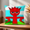 S-Sprunki Soft Pillow Case Game for Sofa Living Room Home Office Decor Protective Covers I-Incredibox Without Pillow-Insert