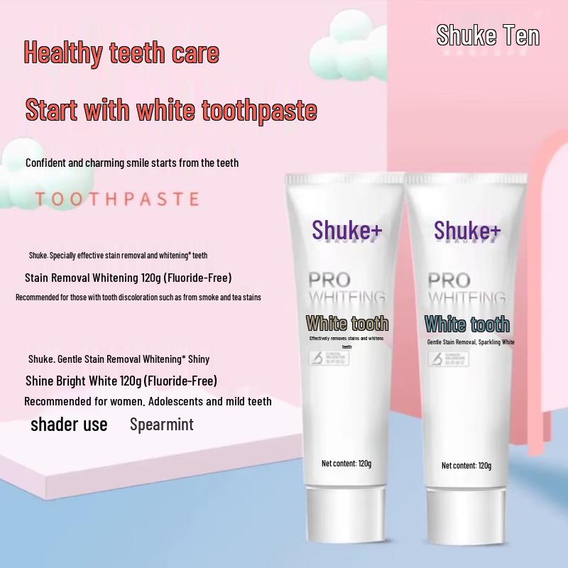 Shuke Stain Removal & Whitening Toothpaste (5 X 120g)
