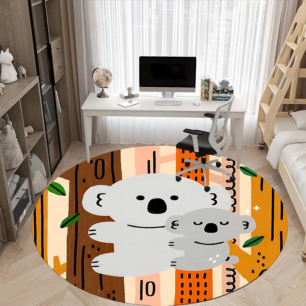 1pc Koala Chair Carpet for Office, Perfect for Office, Holiday Party Decoration Choice yy260314014