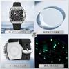 OLEVS Men's Watch Stylish Analog Quartz Men's Wristwatch Popular Sports Brand Black Silica Gel Belt Waterproof Watch Black Dial Silicone Wristwatch