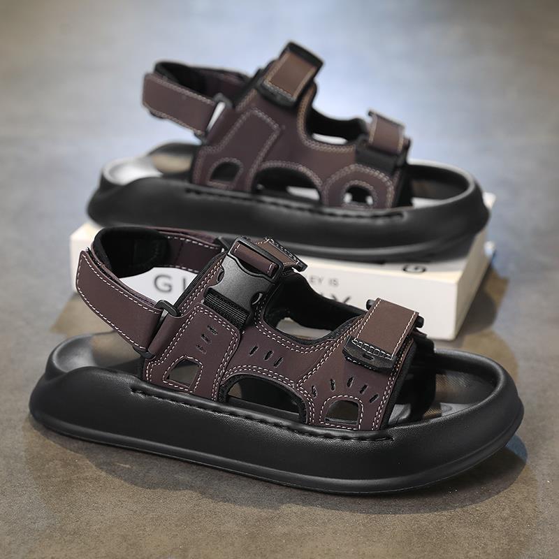 Sandals men's 2025 new summer student breathable non-slip thick-soled wear-resistant men's outdoor leisure Vietnam beach shoes