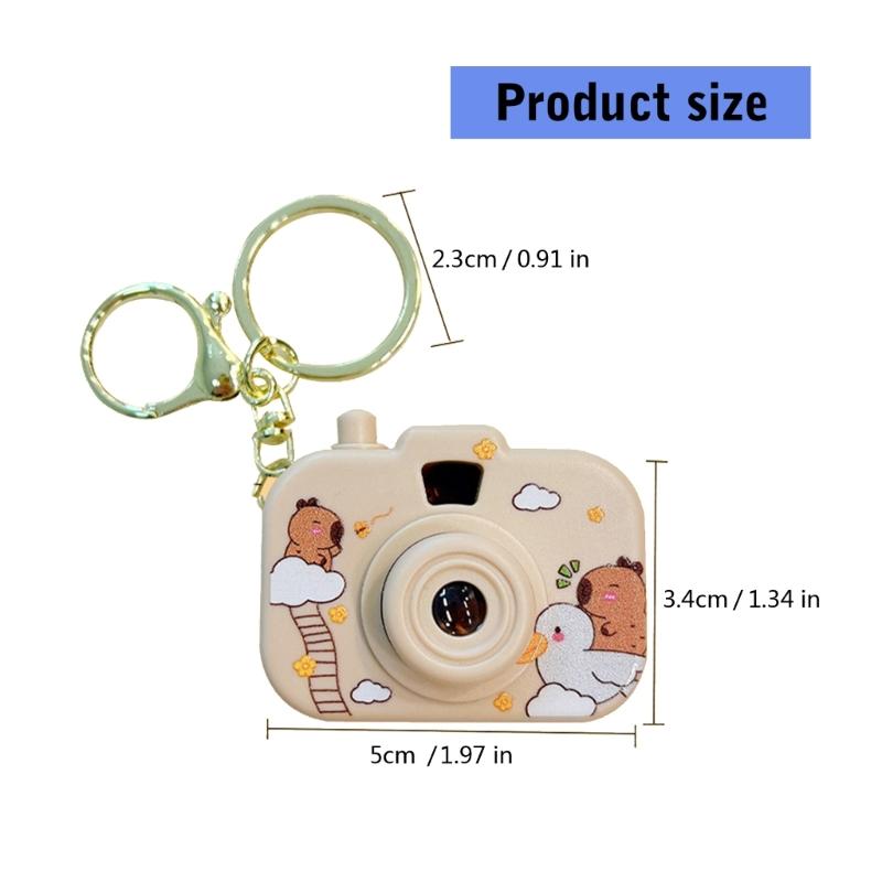 Creative Capybaras Projection Camera Keychain With Built In Mini Projector For Adults And Anime Enthusiasts