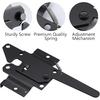 WellMade Heavy Duty Self-Locking Gate Latch for Wooden Fence, Post Mount Automatic Gravity Lever Door Latches for Garden Outdoor/Pool Gate, Metal