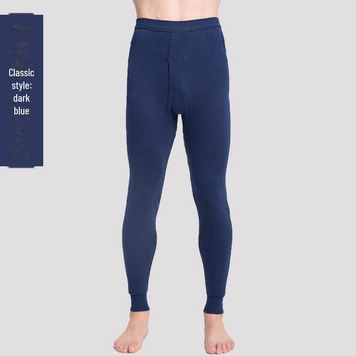 Set de haine de toamnă pentru bărbați: Pulover și Pantaloni din Bumbac Ușor - Articole Termice pentru Vârsta Mijlocie și Persoane Vârstnice