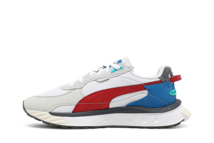 Men's Sneakers Puma Wild Rider Layers White Urban Red White/Urban Red