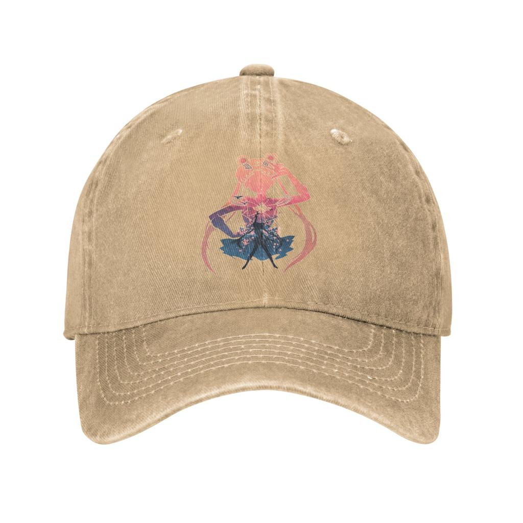 Sailors Moons Japanese Anime Unisex Women Baseball Caps Distressed Denim Caps Hat Casual Outdoor Activities Gift Headwear