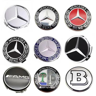 4 Stück 75mm Auto Radnabenkappen Felgenabdeckung Für Mercedes Benz AMG A B C S-Klasse E GLA CLA GLB GLE GLK GLS Zubehör