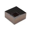 7Pcs Hollow Punch Cutter Squared Design High Carbon Steel Multipurpose Wear Resistant Durable Hollow Hole Punch Set