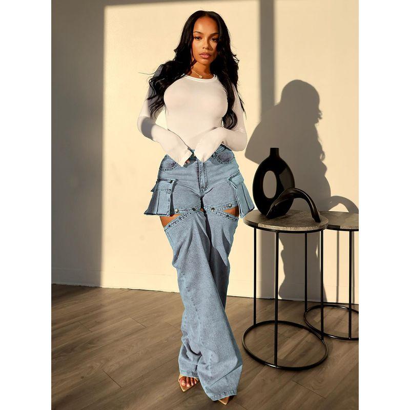 

2025 Stretch Denim Wear More Shorts Pants Light blue S