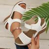 New Platform Wedge Sandals Lightweight Summer Strap Casual Vacation Sandal Increase Height Retro Womens Hollow Design Sandalias