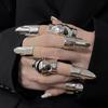 Inele Metalice Oferind Durabilitate și Stiluri Inele Elegante pentru Vârfurile Unghiilor Bijuterii pentru Unghii Potrivite pentru Urmăritorii Modei Moderne
