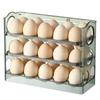 Reversible Egg Storage Box for Refrigerator Door - Food Grade Organizer Tray