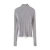 2024 Autumn/Winter European Light Fluffy Knit Stand Collar Zip-Up Cardigan Sweater