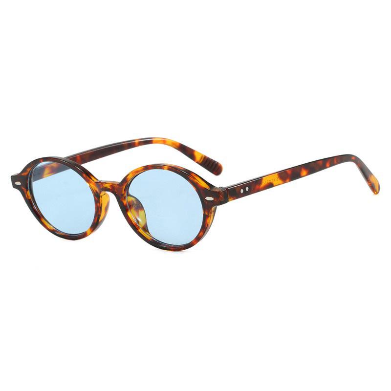 Rice Nail Small Frame Oval Sunglasses Women Men Simple Fashion Decoration Sun Glasses Leisure Commute Shade Glasses