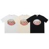 2023 Marchio trendy europeo e americano transfrontaliero RHUDE logo con lettera micro-etichetta motivo t-shirt a maniche corte uomo e donna high street larga h