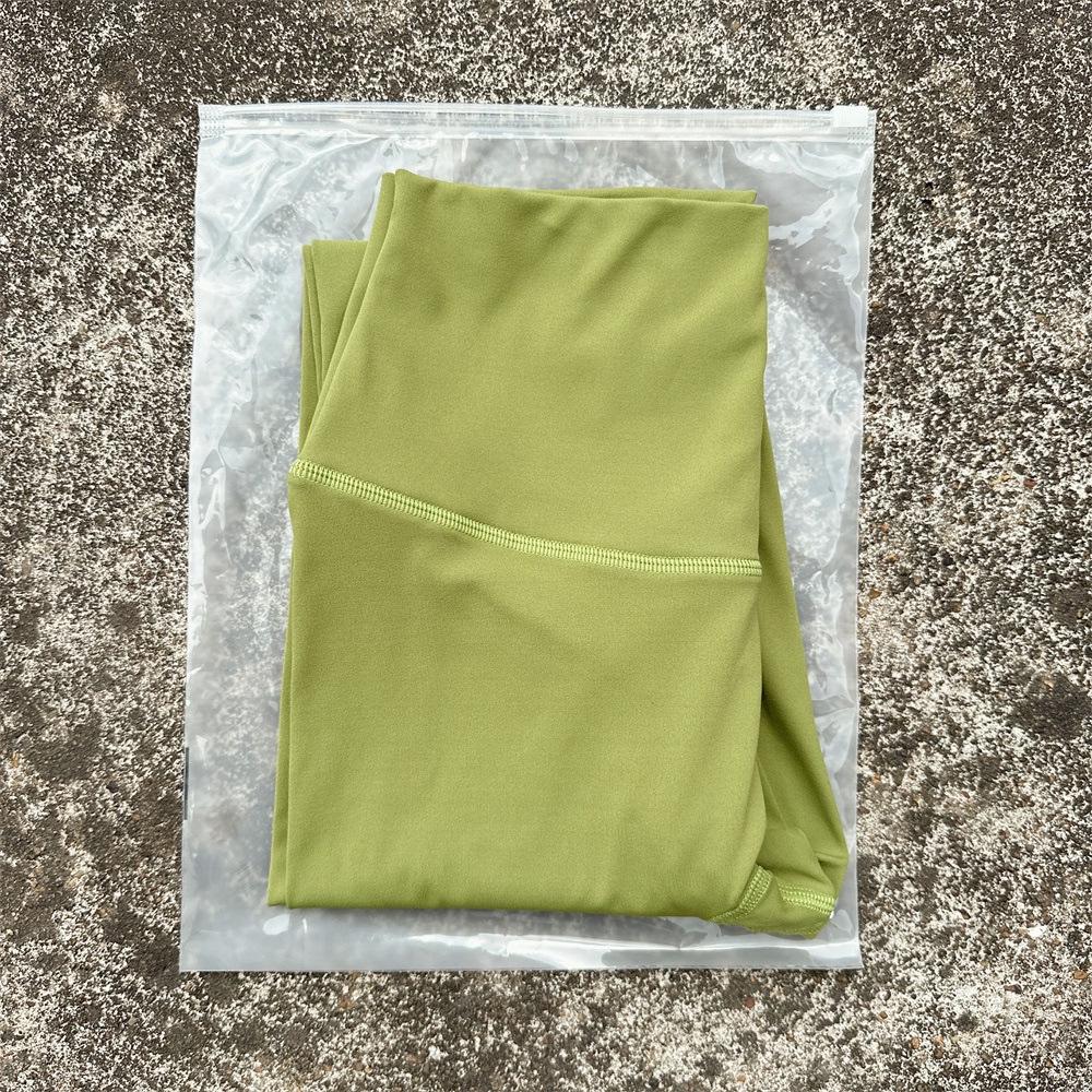 Solid Color High-Waisted Women's Yoga Leggings with Back Pocket – Soft, Elastic, and Peach Bum Enhancing