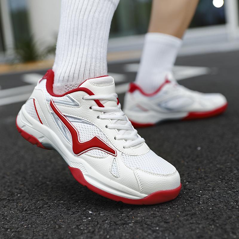 Indoor Court Shoes for Men Women Fashionable Table Tennis Badminton Shoes Non Slip Lightweight