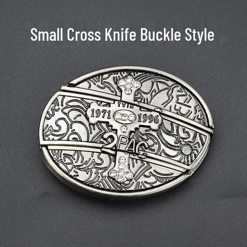 Men's Casual Punk Alloy Knife Buckle Belt