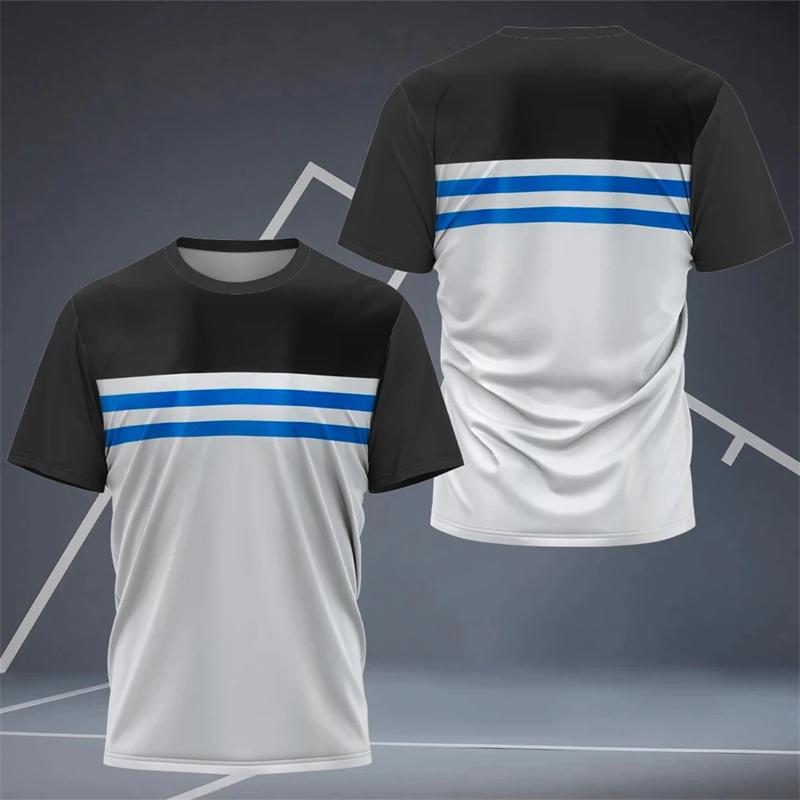 Summer Men's Outdoor Sportswear Running Fitness Short Sleeved Round Neck Top Fashionable Casual Comfortable Jersey