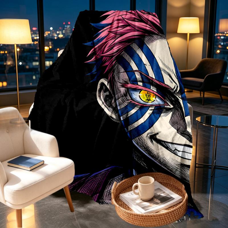 Demon Slayer Print Blanket - Soft & Comfortable, for Bedroom, Travel, Sofa, Home Decoration - Birthday Christmas Gift for Friend