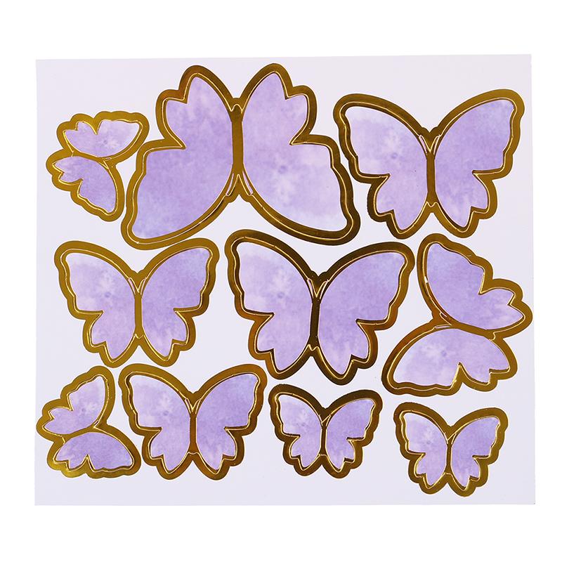 Set 31 Pezzi Cake Topper Principessa Farfalla Viola – Decorazione Per Torte Compleanno Tema Fiabe Con Fiori E Palline Illusione - 3
