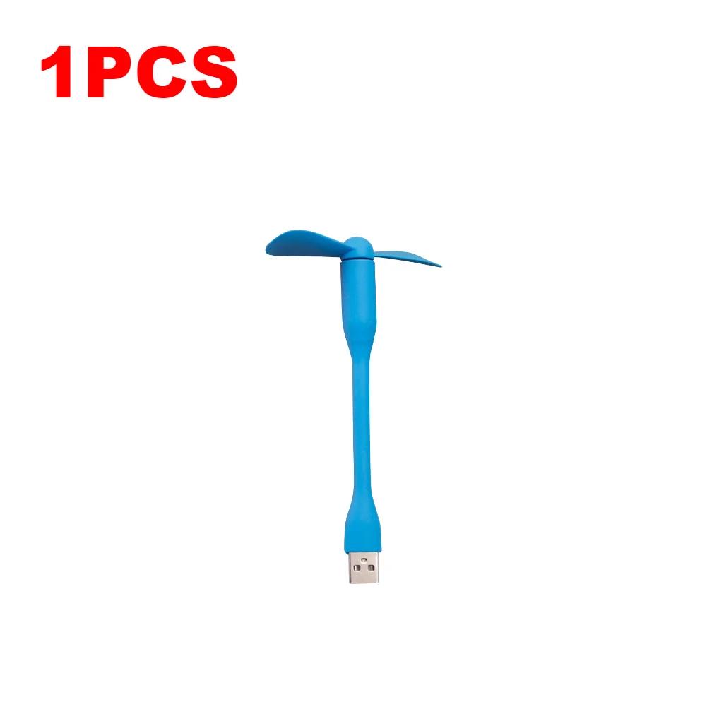 

1/2PCS Flexible Mini USB Fan For Power Bank Notebook Computer Portable Mobile Phone USB Fan Summer Outdoor Travel Cooling Gadge