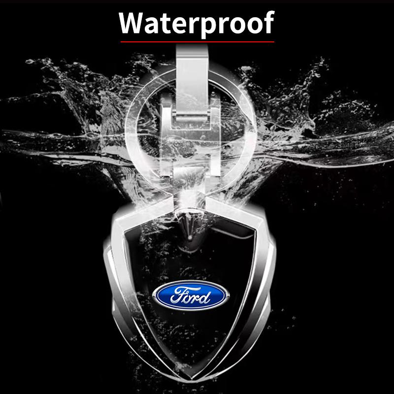 1Pcs 3D Metal Key Rings Car Emblems Keychain For Ford Focus 2 3 4 Mondeo MK1 MK2 MK4 MK3 Fiesta ST Line Kugo Transit Escape Fusion Explorer