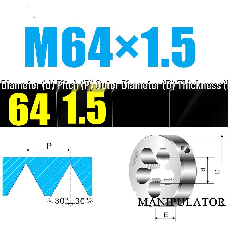 Alloy Steel Manual Threading Round Die