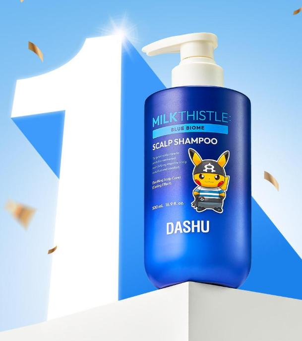 DASHU Daily Milk Thistle Bluebiome Scalp Shampoo for Oily & Sensitive Scalp 500ml