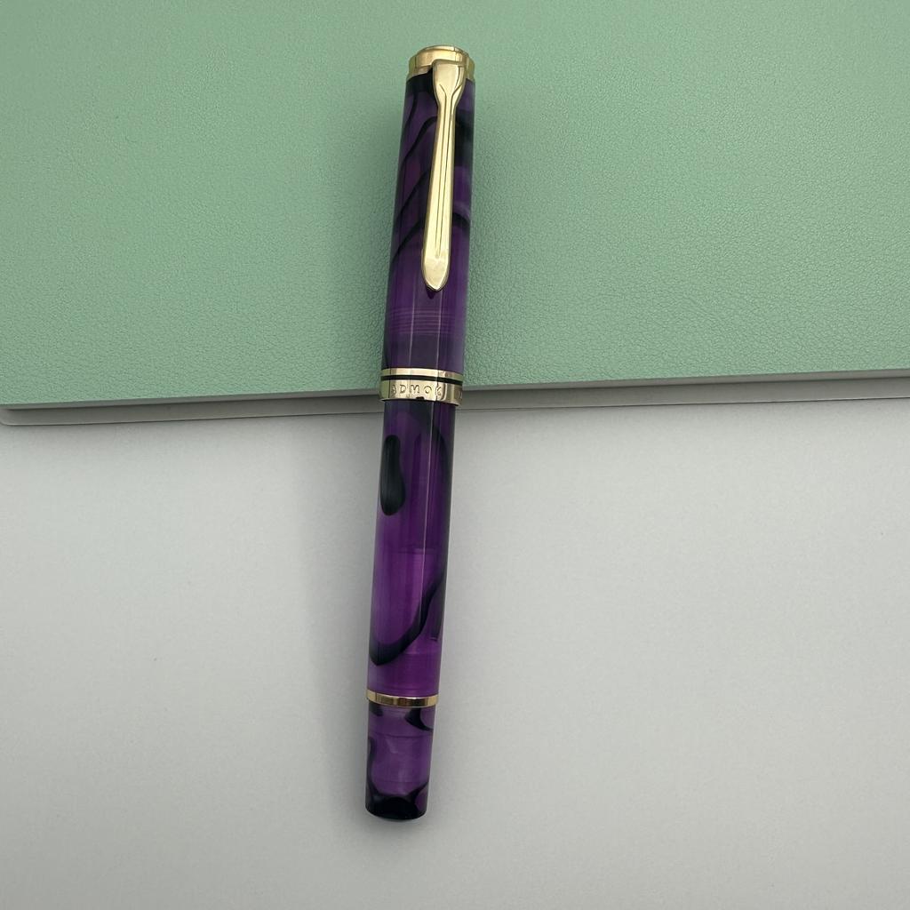 New ADMOK M800 Acrylic Piston Fountain Pen BOCK/Schmidt Soft Smooth No.6/35# Nib Inking Copy Students Writing Gift Pen