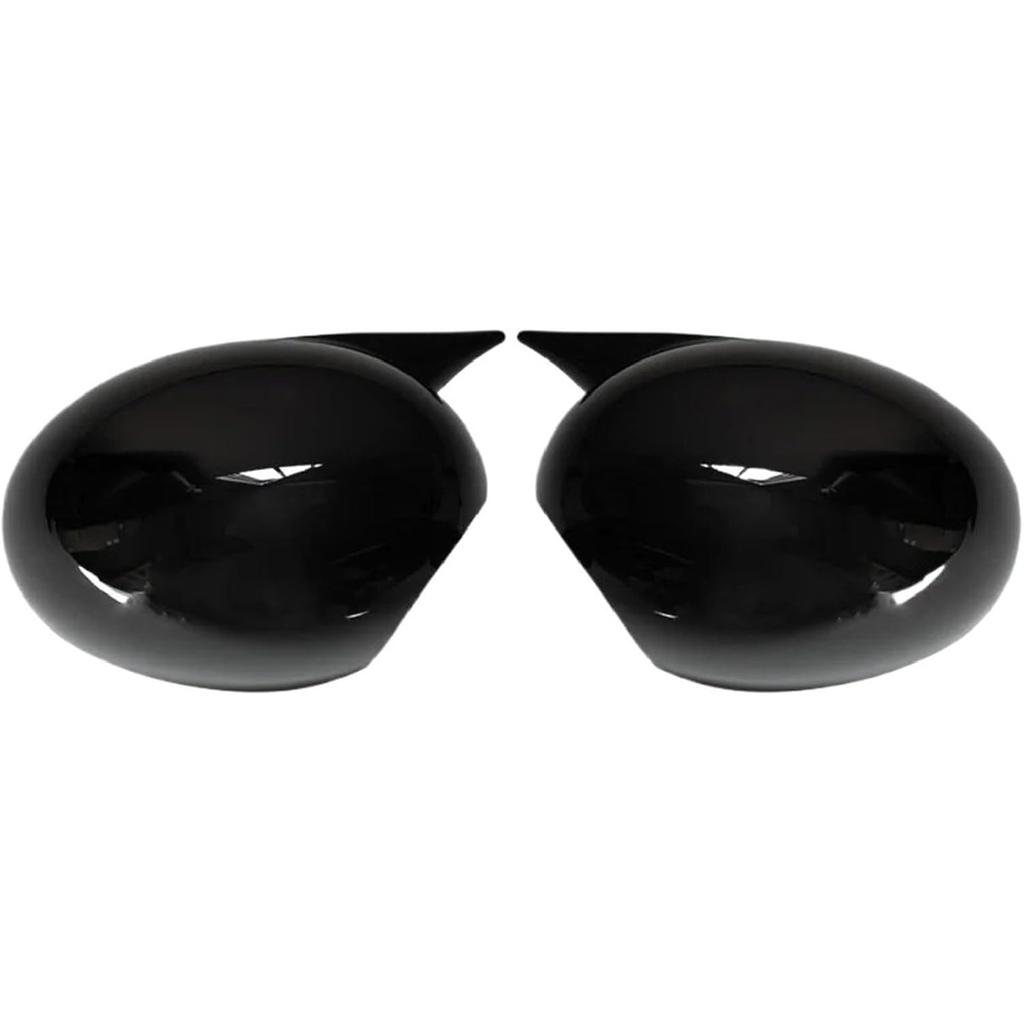 Rearview Mirror Caps Cover Glossy Black Sticking Compatible With BMW/MINI COOPER R55 R56 R57 R58 R60(Gloss Blcak)