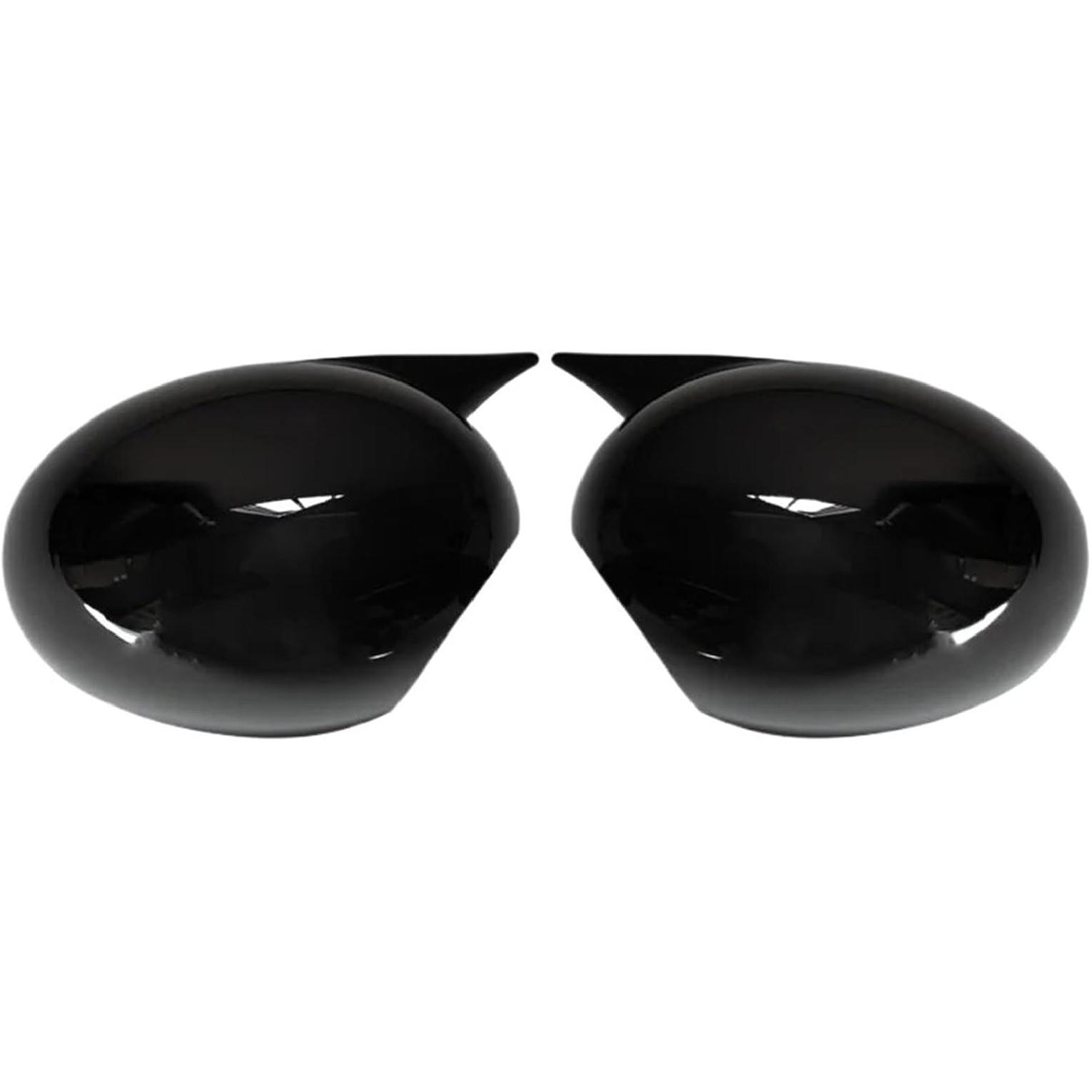Rearview Mirror Caps Cover Glossy Black Sticking Compatible With BMW/MINI COOPER R55 R56 R57 R58 R60(Gloss Blcak) Gloss Blcak