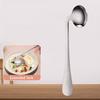 Stainless Steel Elbow Spoon Elderly Self-Feeding Curved Fork Angled Spoon Disabled Adults Patient Feeding Tableware Adaptive Utensils