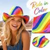 Adult Colorful Striped Western Hat for Halloween and Costume Parties