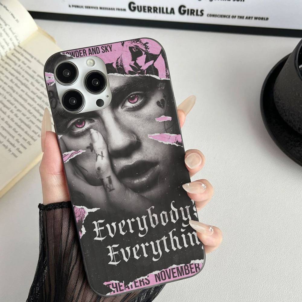 Emo Rapper Lil Peep For IPhone 17 16 15 11 12 13 14 Pro Max Plus Pro Corrugated Translucent Back Phone Cover