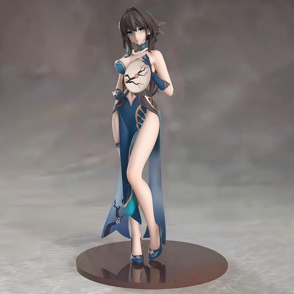 24CM Honkai: Star Rail Ruan Mei Zhenhai China Jurk Meisje Figuur Hard PVC Anime Actie Speelgoed Volwassenen Collectie Model Pop Cadeau