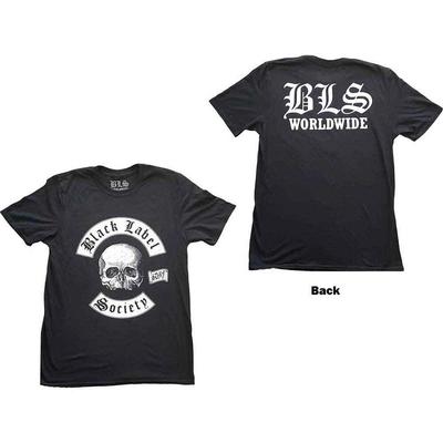 Black Label Society Unisex T-Shirt: Weltweit V. 2 (Zurück drucken) (Klein)