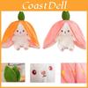 Creative Children's Bunny Doll-transforming Plush Toy With Carrot And Strawberry Options