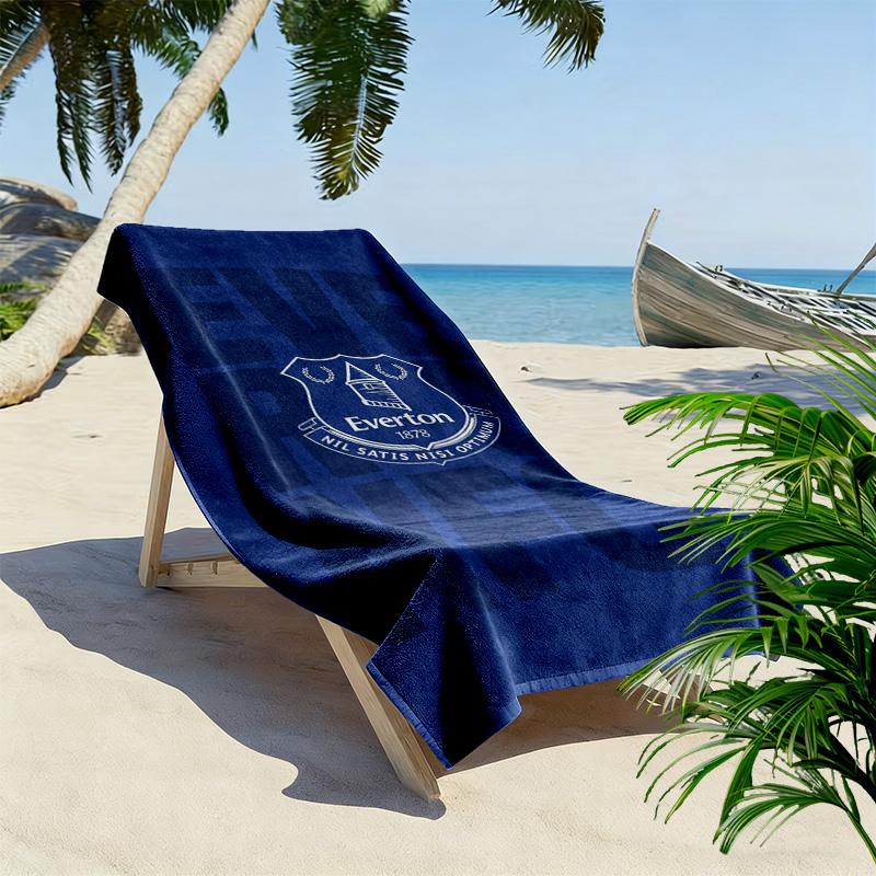 Telo Mare Stampato Everton FC, Grande Morbido Asciugatura Rapida per Spiaggia Campeggio Nuoto